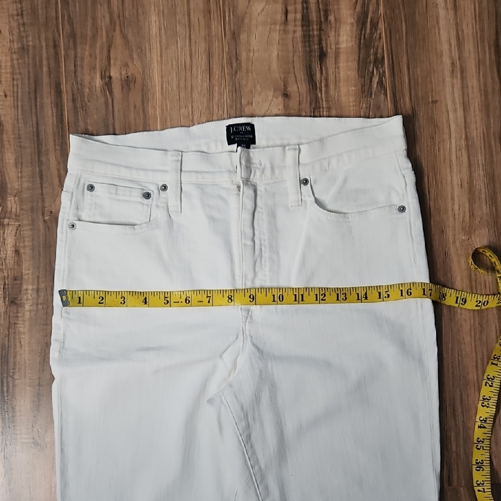 J Crew High Rise Skinny Cream Jeans Size 30 - Picture 5 of 11